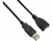 Lanberg USB kabel Prodlužovací USB 2.0 AM-AF černý 5m (CA-USBE-10CC-0050-BK)