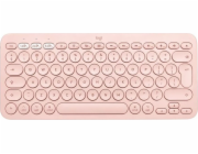 Logitech K380 pro Mac, růžová - US Klávesnice bezdrátová