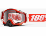 100% 100% RACECRAFT FIRE RED brýle (Čistý zorník proti zamlžování + 10 odtržení) (NOVÉ)
