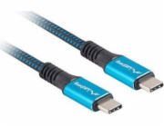 Lanberg CA-CMCM-45CU-0005-BK USB cable 0.5 m USB4 Gen 2x2 USB C Black Blue