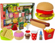 Leantoys Hamburger Set s rychlým jídlem