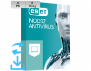 ESET NOD32 Antivirus 20XX 4PC na 2r El.lic AKT
