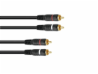 Kabel CC-09, propojovací kabel 2x 2 RCA zástrčka HighEnd,...