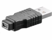 Adapter USB PremiumCord Brak miniUSB - USB Czarny (kur10)