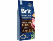 Brit Premium by Nature Light 15kg granule pro psy