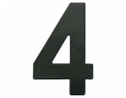 Číslo "4", matná černá, 145 mm