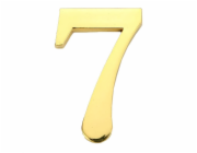 Číslo dveří "7", zlatá barva, 45 mm
