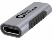MicroConnect USB adaptér USB-C – USB-C šedý (USB-C adaptér FF)