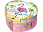 Pulio Hrací skříňka ve tvaru srdce Pecoware - Flamingo