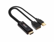 Club3D adaptér aktivní HDMI na DisplayPort 4K60Hz, M/F