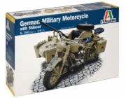 German military motorcycle with sidecar