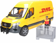 MB Sprinter DHL mit Fahrer, Modellfahrzeug