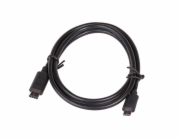 Akyga kabel microUSB / USB type C 1.0m/černá 