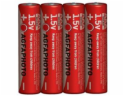 AgfaPhoto zinková baterie 1.5V, R03/AAA, shrink 4ks 