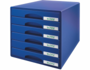 Leitz kontejner 6 zásuvek plus modrá (52120035)