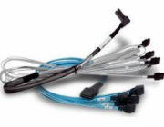 Broadcom LSI internal U.3 cable 1.0 m SlimLine x8 (SFF-8654) to 2x Mini-SAS HD (SFF-8643) white (for NVMe) SMC