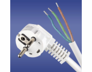 Elektro-Plast Propojovací kabel s úhlovou zástrčkou, bílý, 3 x 1 mm, 5 m (51.929)