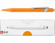 Caran d`Arche CARAN D'ACHE 849 Pop Line Fluo kuličkové pero, M, v krabičce, oranžové