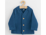 Kojenecký kabátek na knoflíky New Baby Luxury clothing Oliver modrý Vel.86 (12-18m)