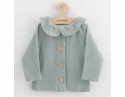 Kojenecký kabátek na knoflíky New Baby Luxury clothing Laura šedý Vel.74 (6-9m)