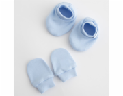 Kojenecký bavlněný set-capáčky a rukavičky New Baby Casually dressed modrá 0-6m Vel.0-6 m
