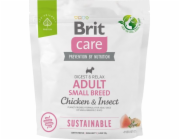 BRIT Care Dog Sustainable Adult Small Breed Chicken & Insect - dry dog food - 1 kg
