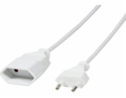 Kabel LogiLink Napájecí kabel Logilink CEE 7/16 1m Bílý M/W