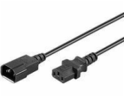 MicroConnect napájecí kabel C13 - C14 2m Černý