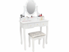 Kosmetický stolek s LED zrcadlem a stolicí (2785)