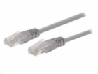 Kabel C-TECH patchcord Cat5e, UTP, šedý, 25m