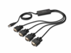 DIGITUS USB 2.0 zu 4xRS232 Kabel USB zu Serial Adapter,  ...