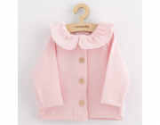 Kojenecký kabátek na knoflíky New Baby Luxury clothing Laura růžový Vel.56 (0-3m)