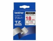 BROTHER TZE242 - kazeta TZ šířky 18mm, laminovaná TZE-242, bílá/červené písmo