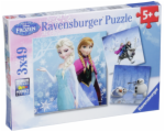 Ravensburger Winter Adventures 3 X 49 pcs Puzzle  Disney Frozen