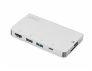 Digitus USB Type-C Multiport Travel Dock, dokovací stanice