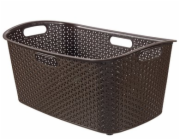 koš na čisté prádlo 47l,60x28x30 hnědý MY STYLE