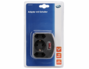 REV 3-fach Adapter s Schalter cerna