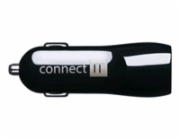 CONNECT IT PREMIUM nabíječka do auta 2xUSB 3.1A +1A, černá