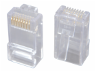 Konektor RJ45 CAT6 UTP 8p8c pro drát,100ks