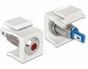 DeLOCK Keystone LED červená 6 V plochý, lichoběžníkový modul