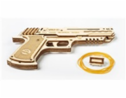 Hračka Ugears 3D dřevěné mechanické puzzle Wolf-01 Pistol
