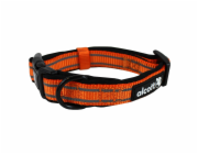 Alcott Reflexní obojek pro psy Adventure oranžový neon velikost S