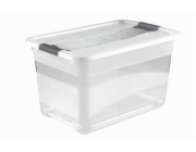Keeeper Transparetní úložný box cornelia, bílý 52L