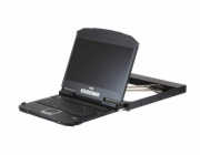 ATEN CL3800NW 1U Ultra Short Depth Dual Rail WideScreen FHD LCD Console (USB / HDMI / DVI / VGA)  
