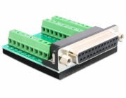 Delock adaptér Sub-D 25 pin samice > svorkovnice 27 pinů