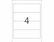 Herma speciální štítky pro pojiva, A4, bílý, neprůhledný matný papír, 40 ks, zaoblené rohy. (8621)