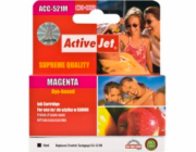 Activejet Inkoust ACC-521MN (náhradní inkoust Canon CLI-521M; Supreme; 10 ml; červený)