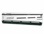 Patch panel UTP cat.6 24p. 1U,Black