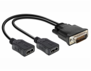 Delock adaptér DMS-59 samec> 2 x HDMI samice 20 cm 