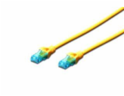 DIGITUS CAT 5e U-UTP patch cable PVC AWG 26/7 length 1m color yellow
